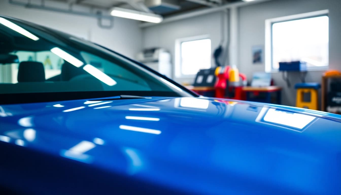 Innenraum- und Lackaufbereitung für Leasingfahrzeuge in einem stilvollen und professionellen Umfeld.