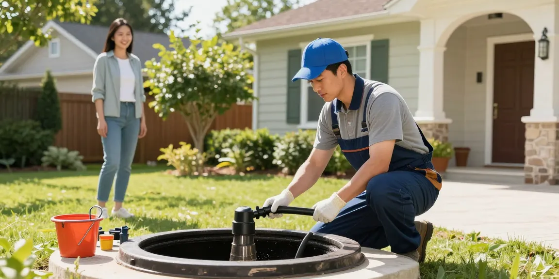 Septic service by a trusted provider ensuring quality local services for nearby homes.