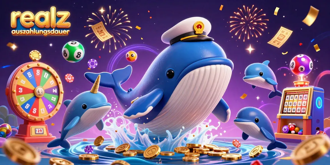 Spielen im realz Casino Auszahlungsdauer mit einem gigantischen Wal und Pokerelementen.