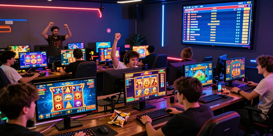 Super59 para pemain menikmati permainan slot online dengan antusias di lingkungan yang ceria.